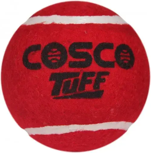 Cosco Tuff Cricket Heavy tennis Ball Red - Image 2