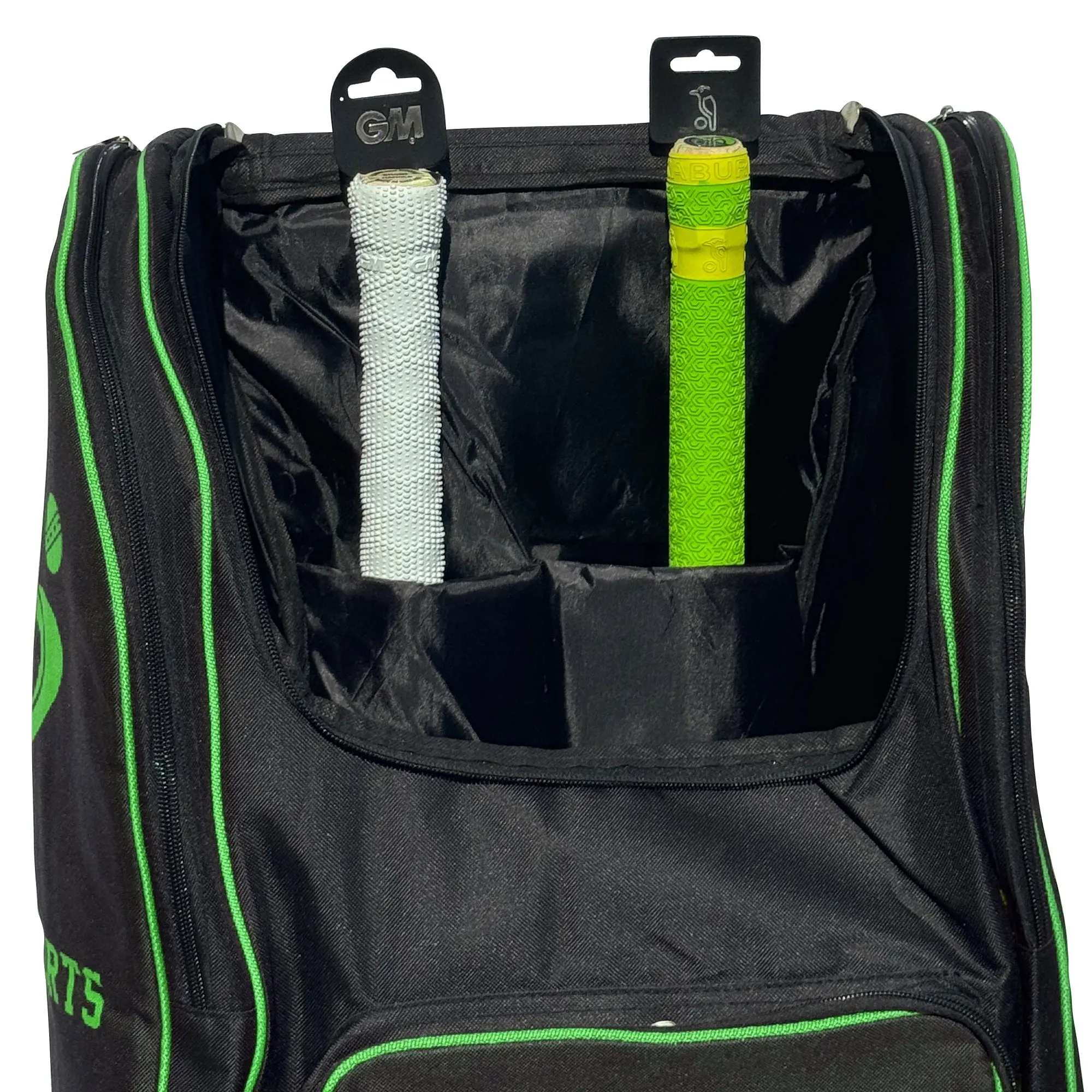 DS 1.0 Duffle Cricket Bag Black/Green - Image 6