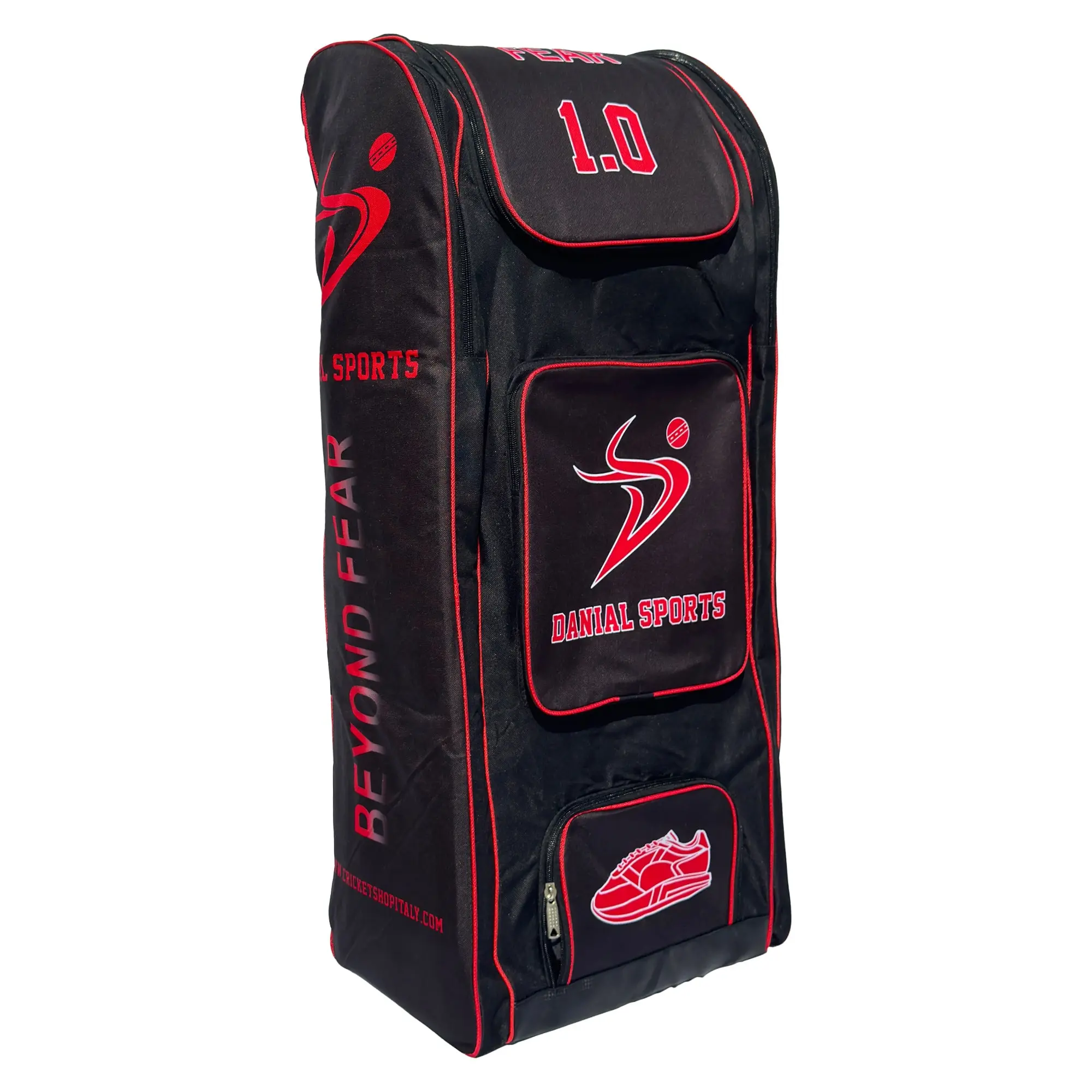 DS 1.0 Duffle Cricket Bag Black/Red - Image 6