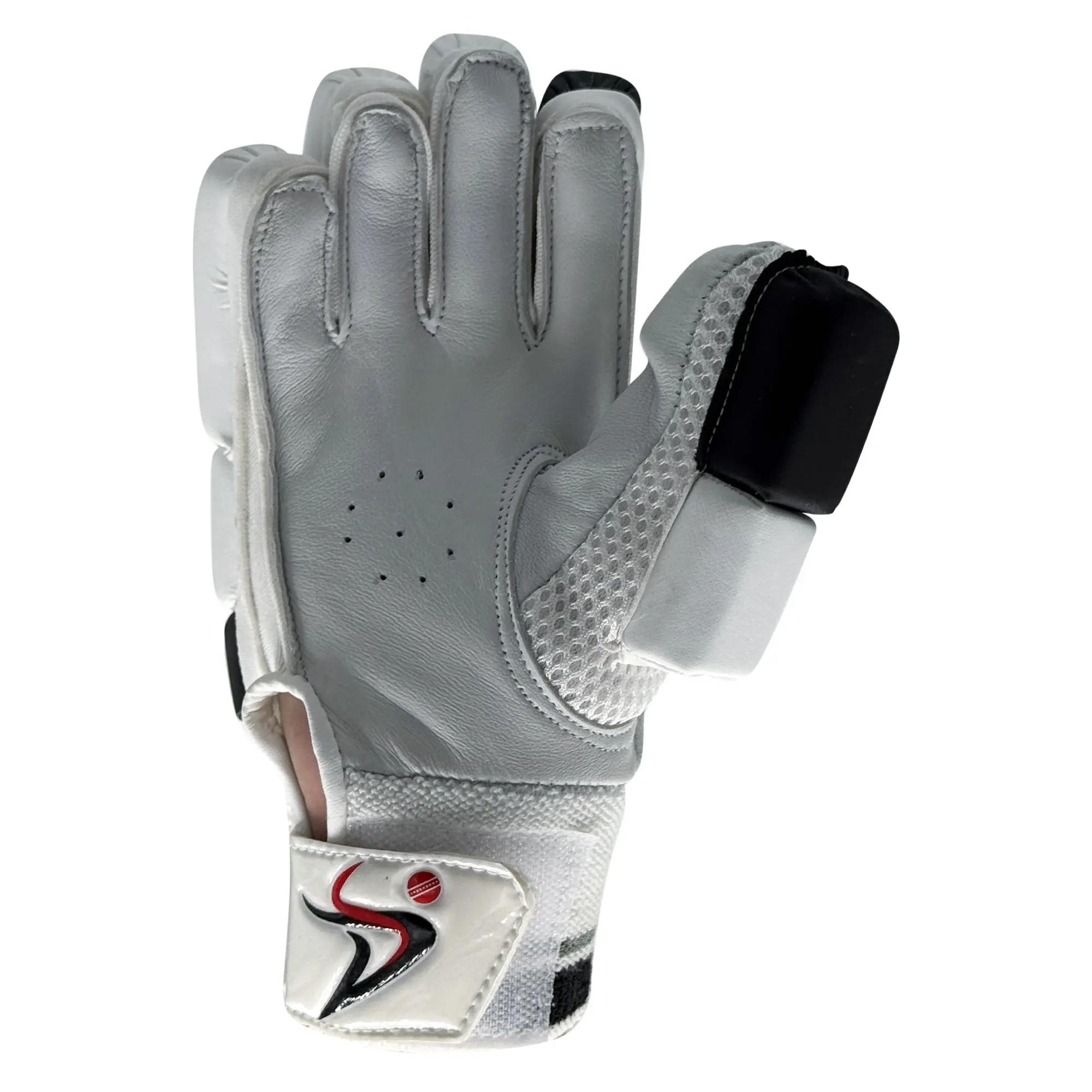 DS 1.3 Junior Batting Gloves White/Black - Image 7