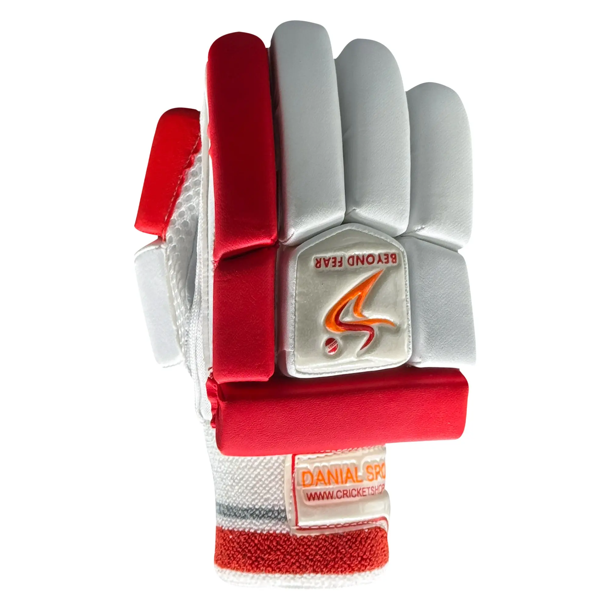 DS 1.3 Junior Batting Gloves White/Red - Image 5