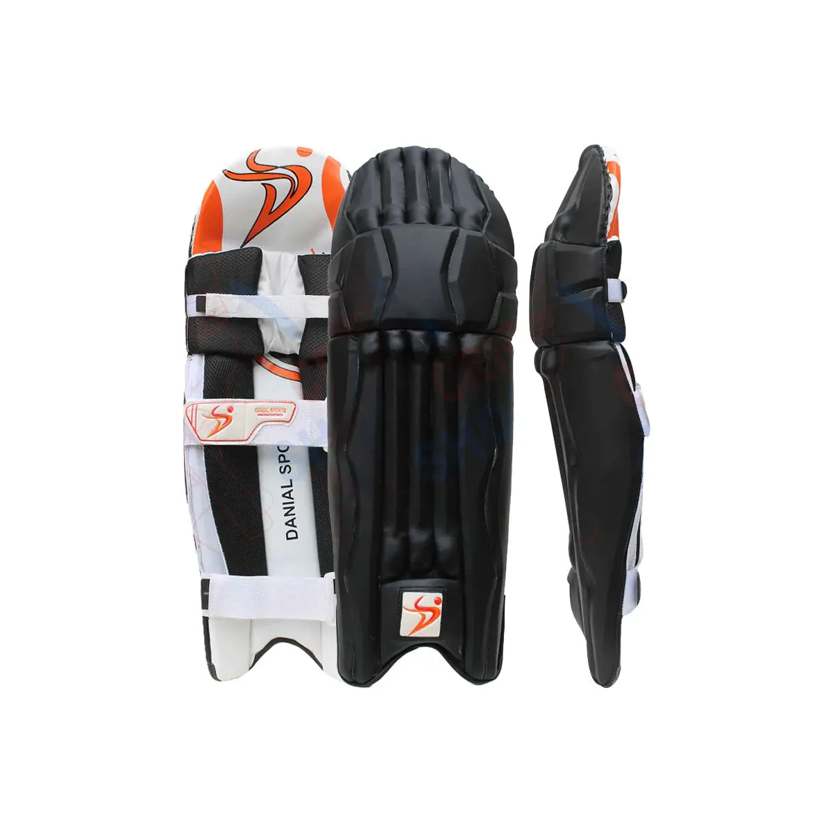 DS Black Cricket Pads & Gloves Set - Image 2
