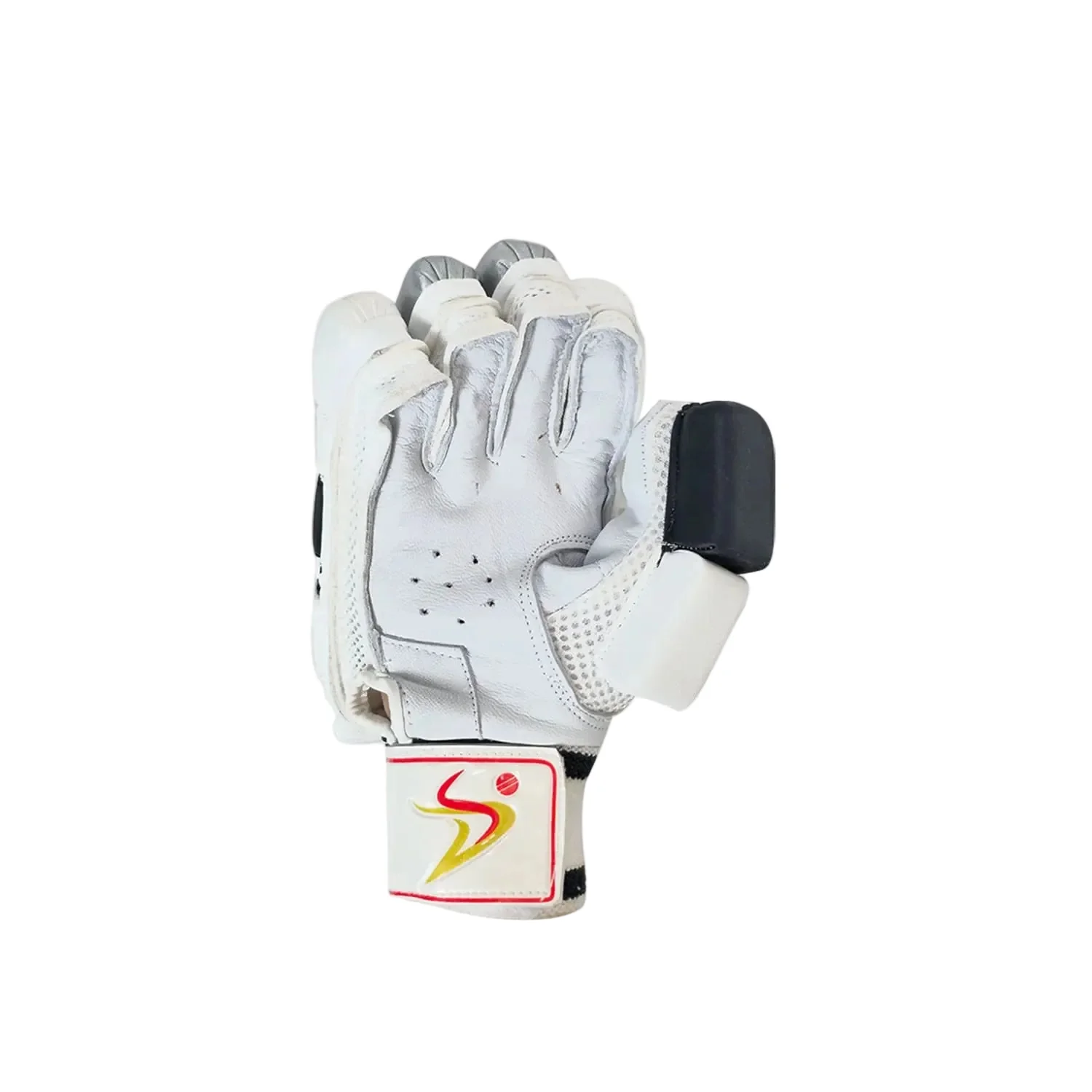 Ds BLK/SLV Cricket Batting Gloves - Image 4