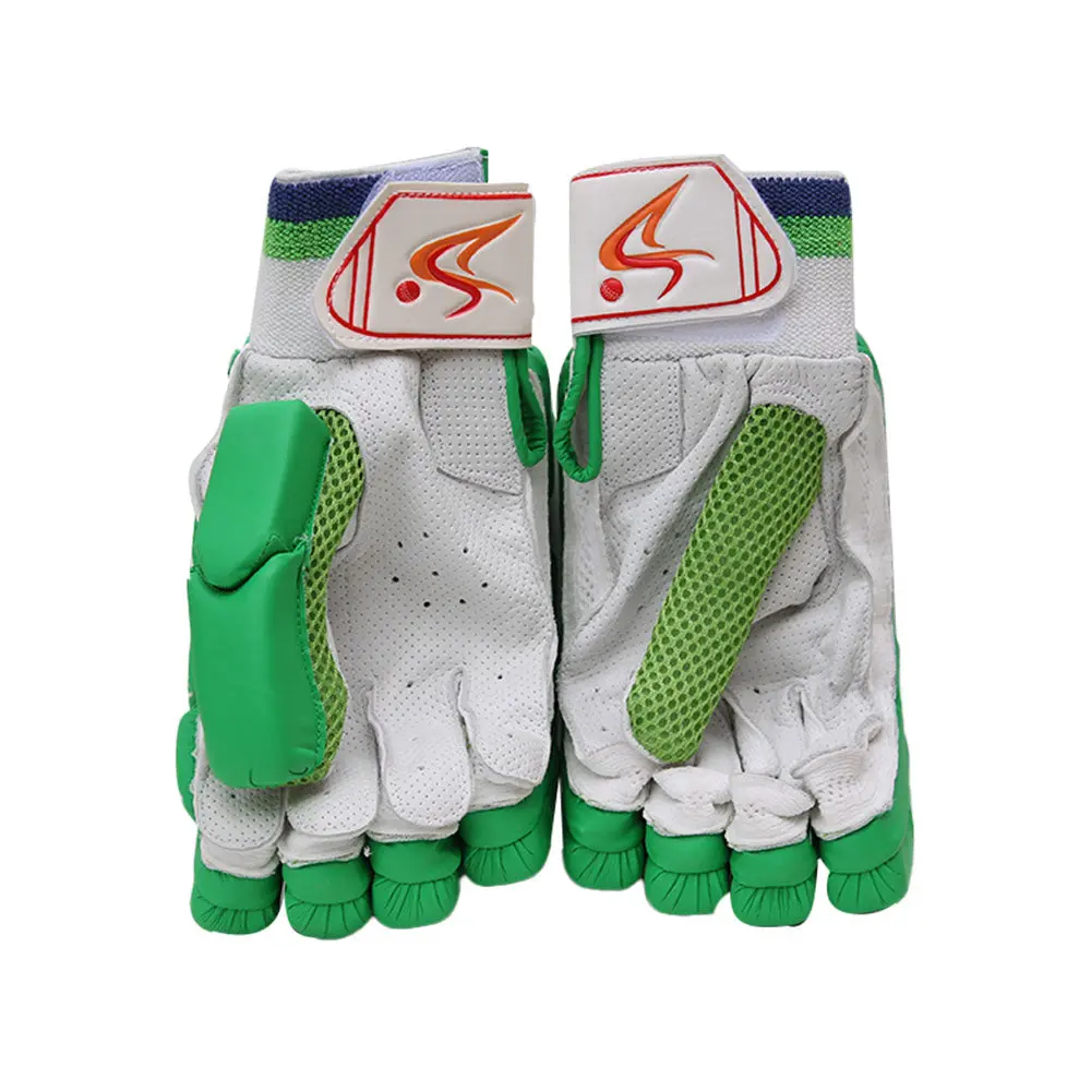 DS Green Cricket Pads & Gloves Set - Image 3