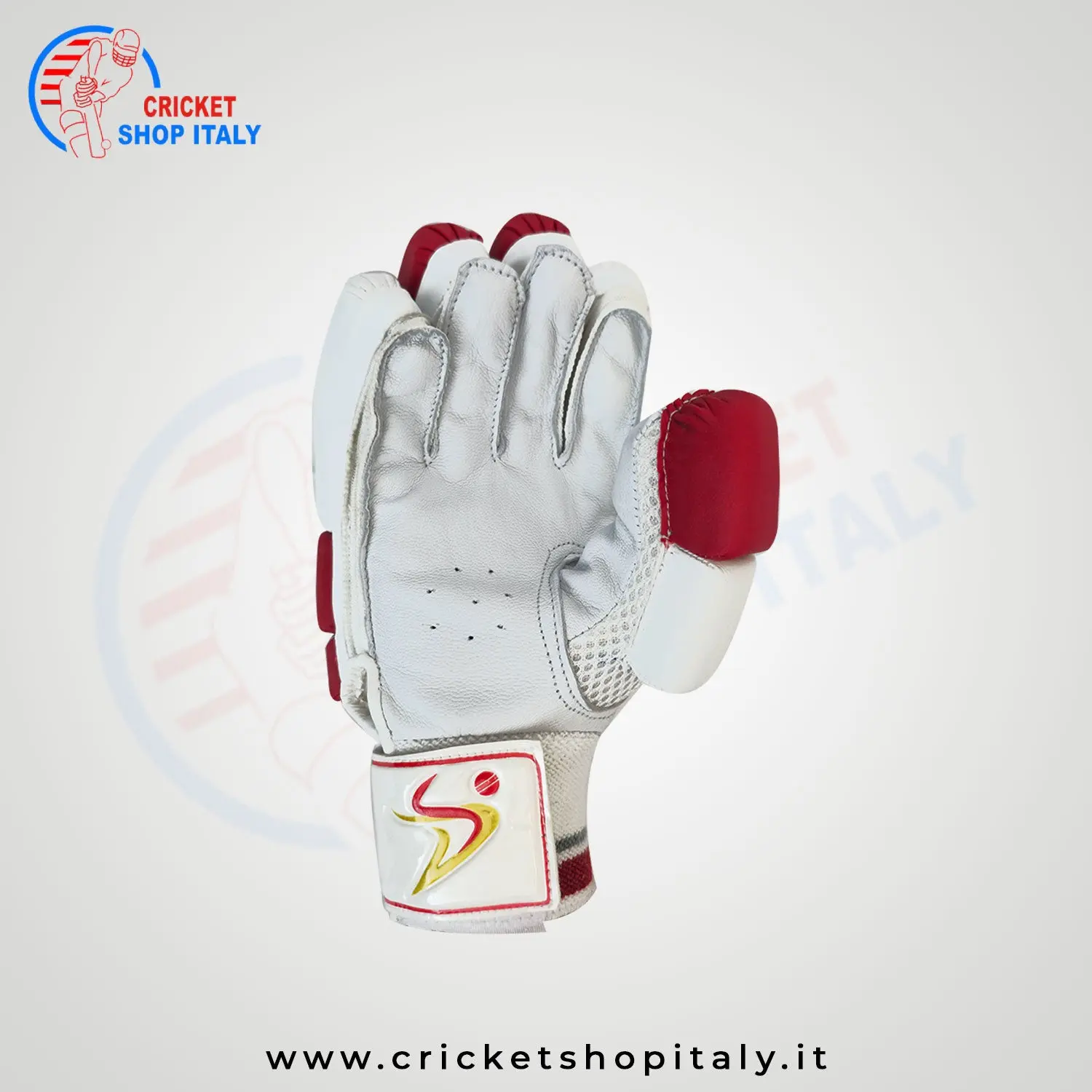 DS Red/White 1.0 Batting Gloves Junior - Image 3