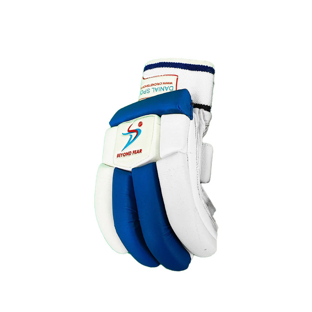 DS Blue / White 1.0 Batting Gloves junior - Image 3