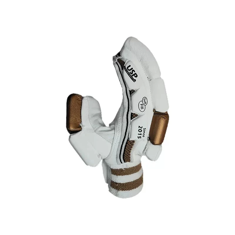 DS D 1.0 White/Gold Batting Gloves Adult - Image 4