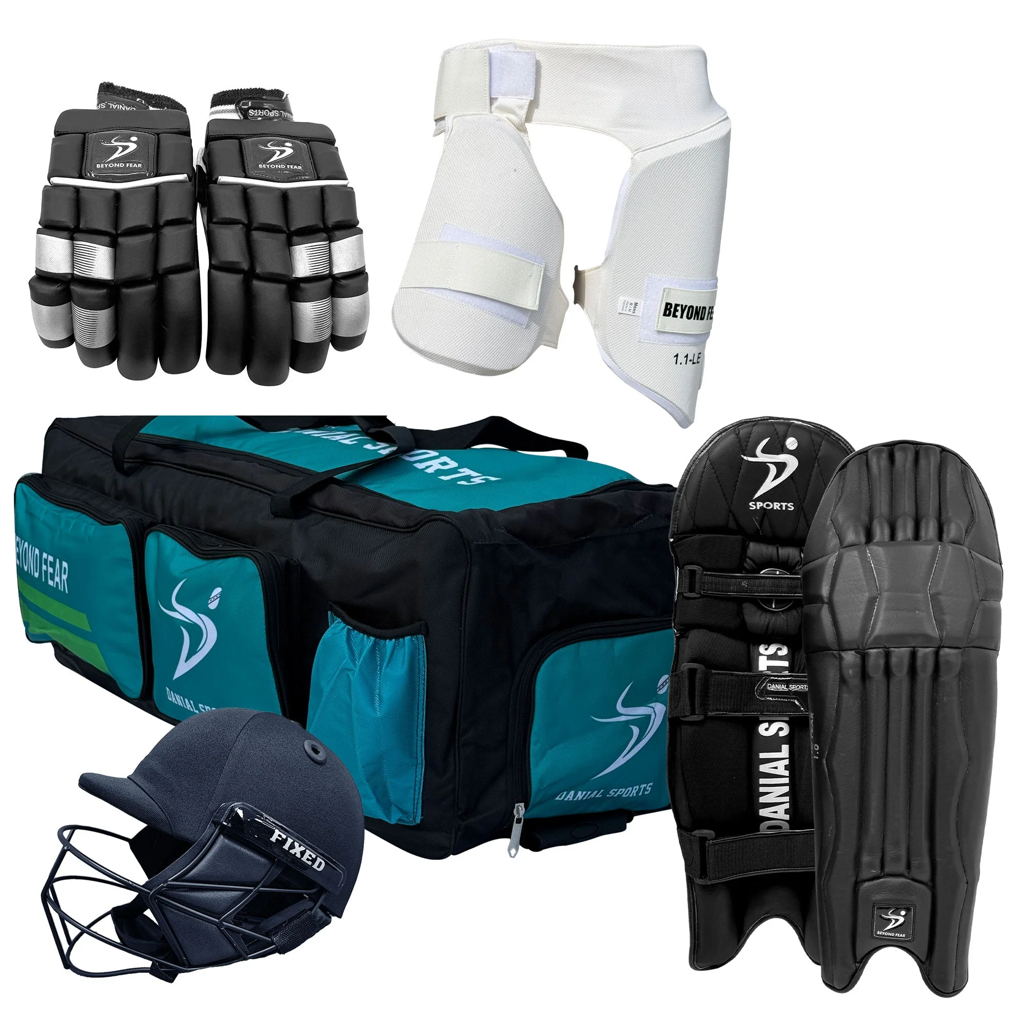Ds T/20 Pro Cricket Set Without Bat Black - Image 2