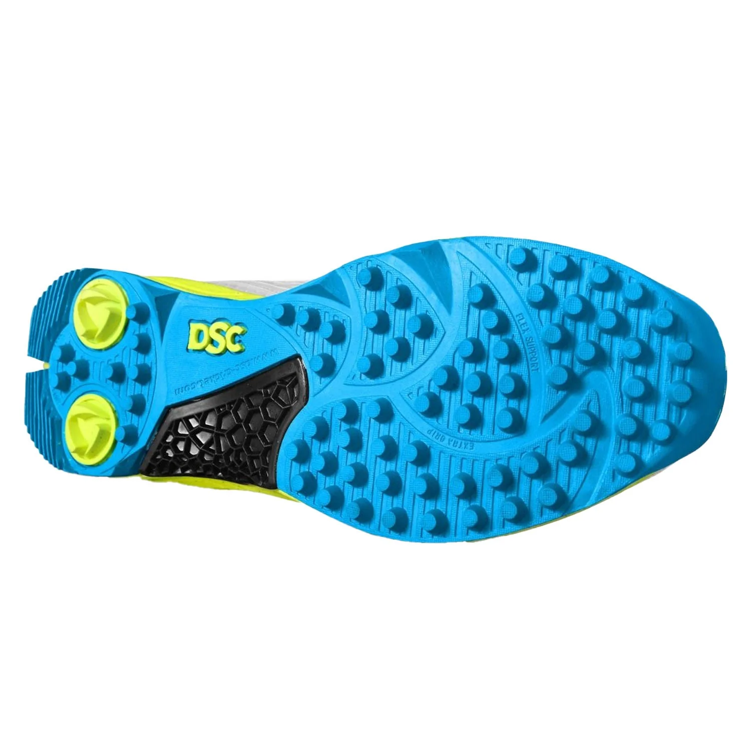 DSC Jaffa 22 Cricket Shoes Lime Yellow - Image 6