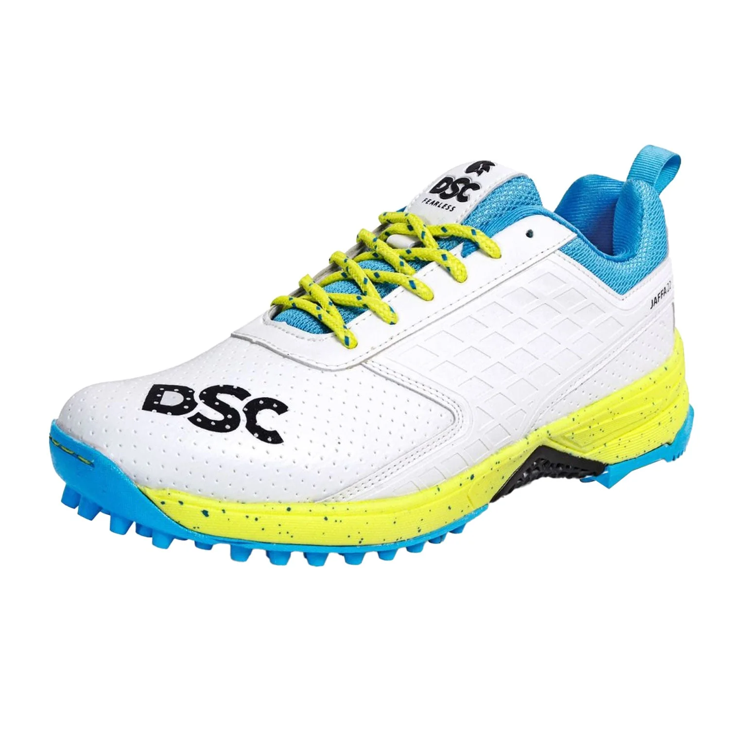 DSC Jaffa 22 Cricket Shoes Lime Yellow - Image 7