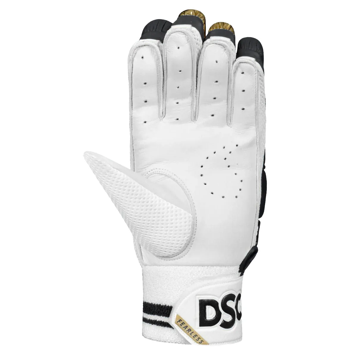 DSC Strike 20/20 Batting Gloves Black - Image 4