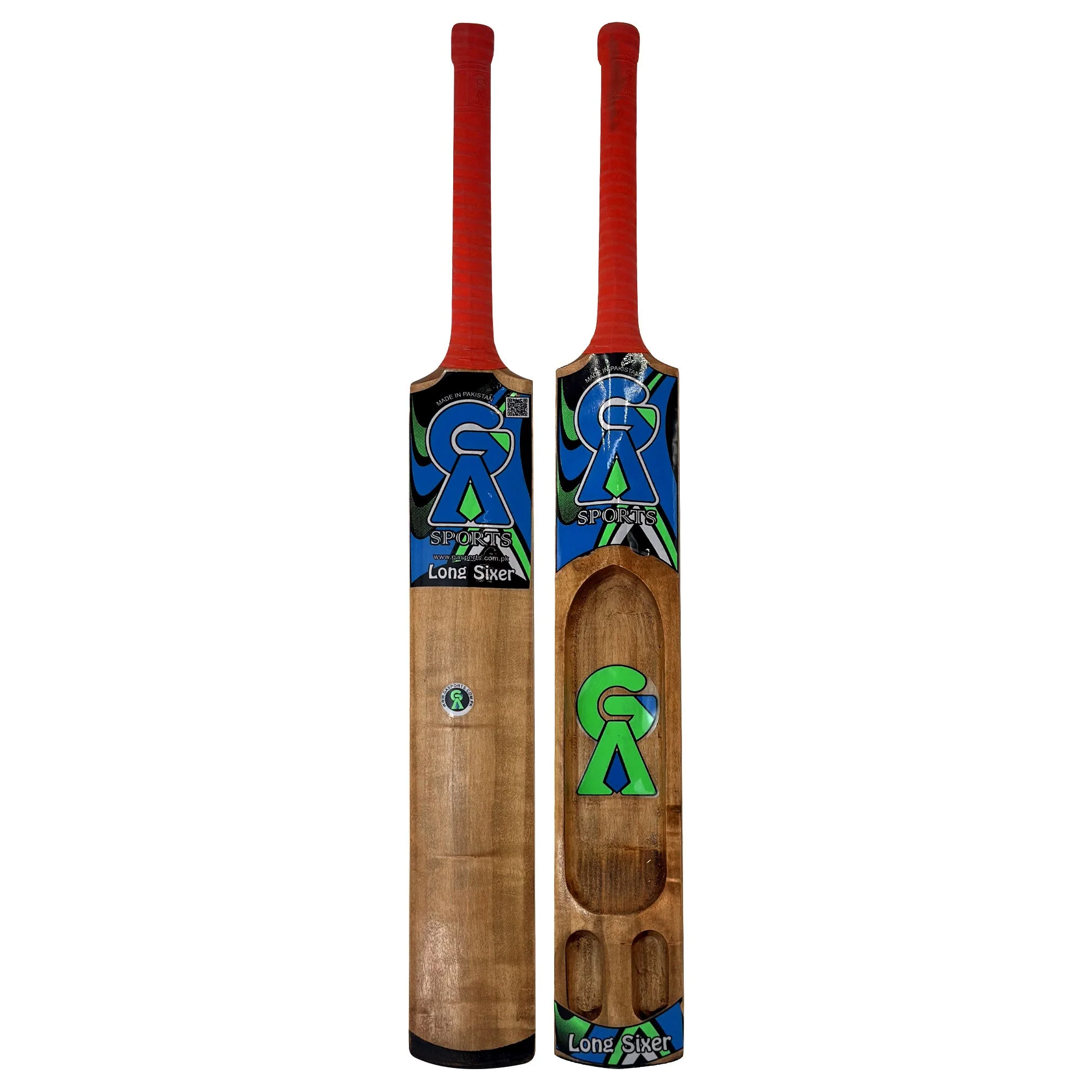 GA Long sixer Red tennis bat - Image 6