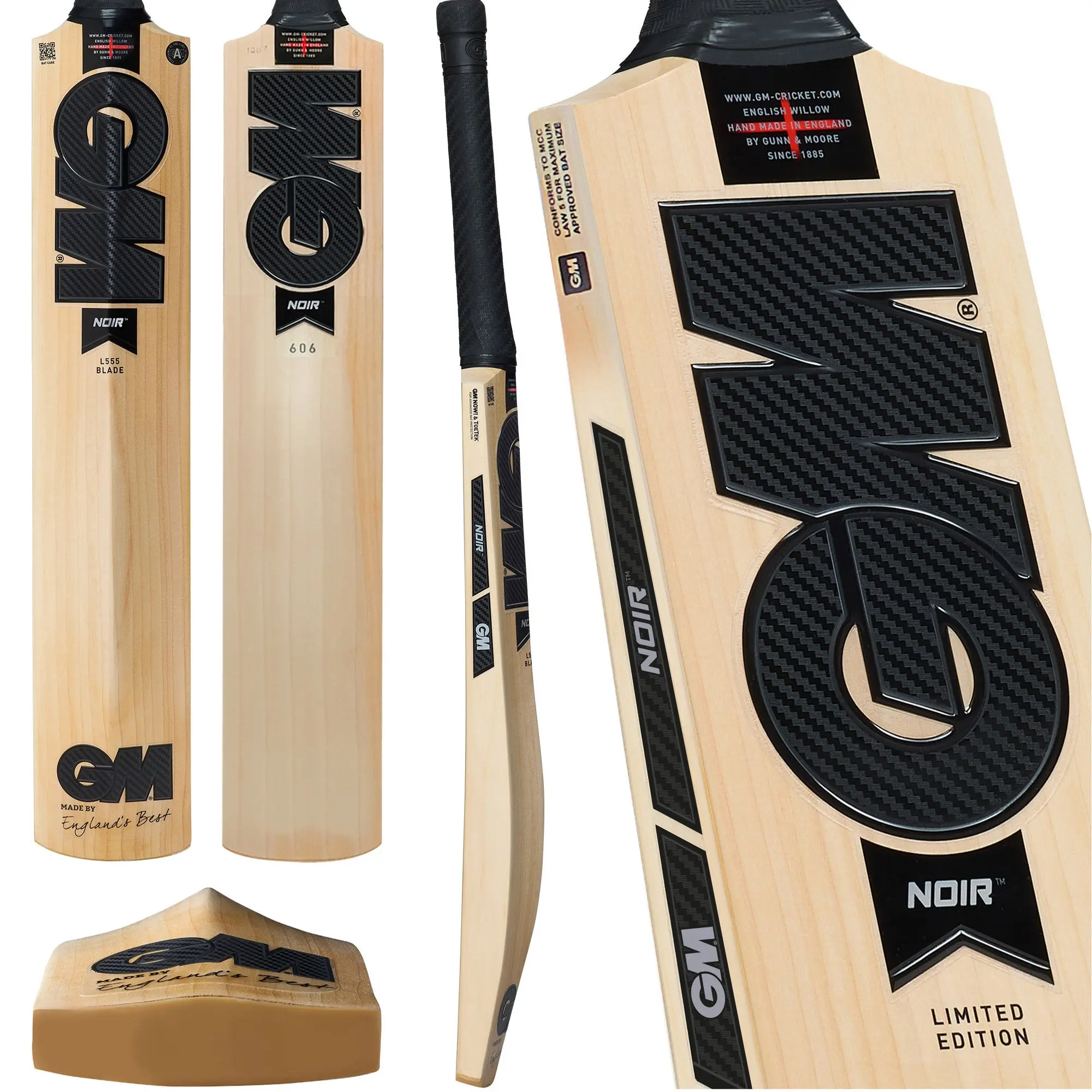 Gunn & Moore Noir 606 English Willow Cricket Bat - Image 8