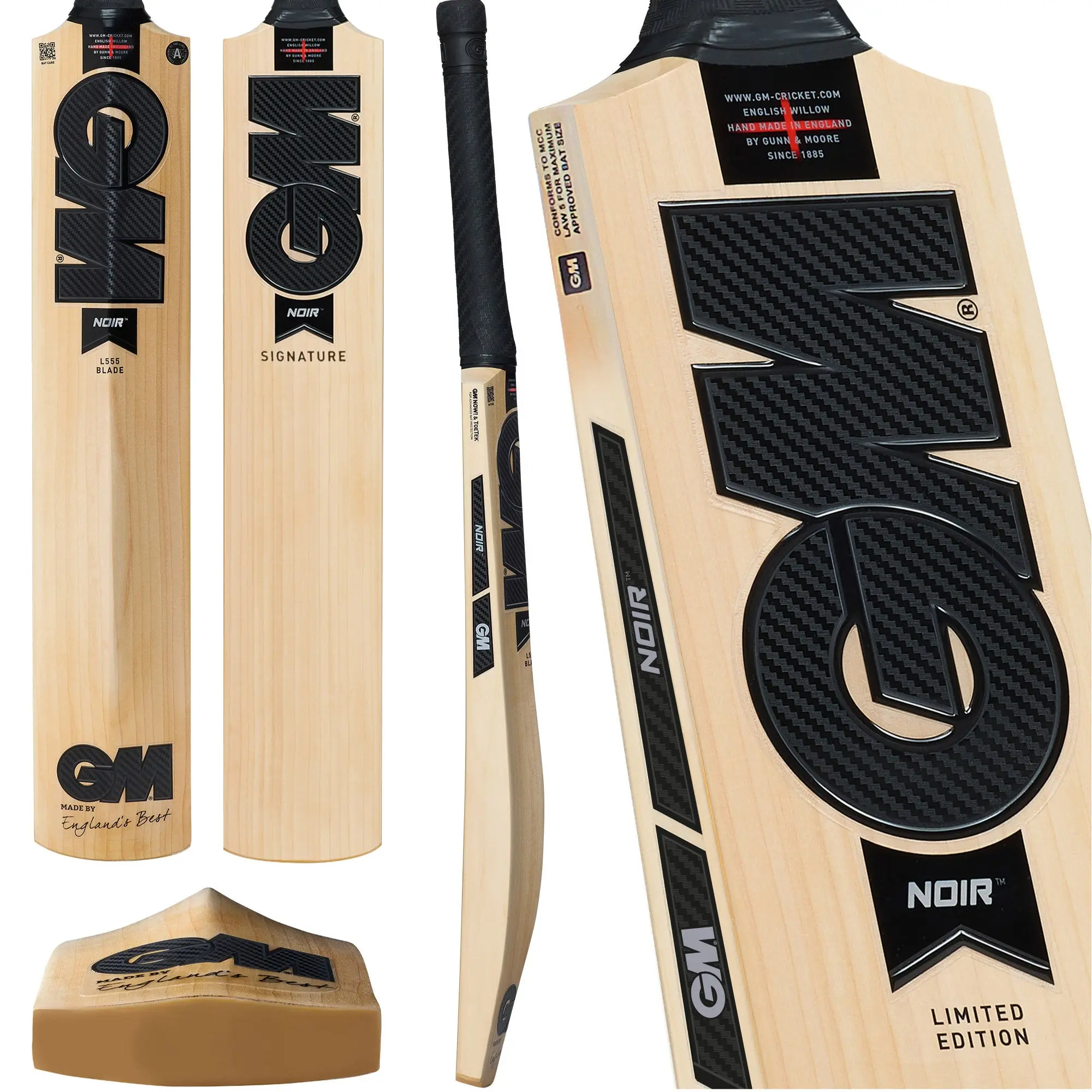 Gunn & Moore Noir Signature English Willow Cricket Bat - Image 9