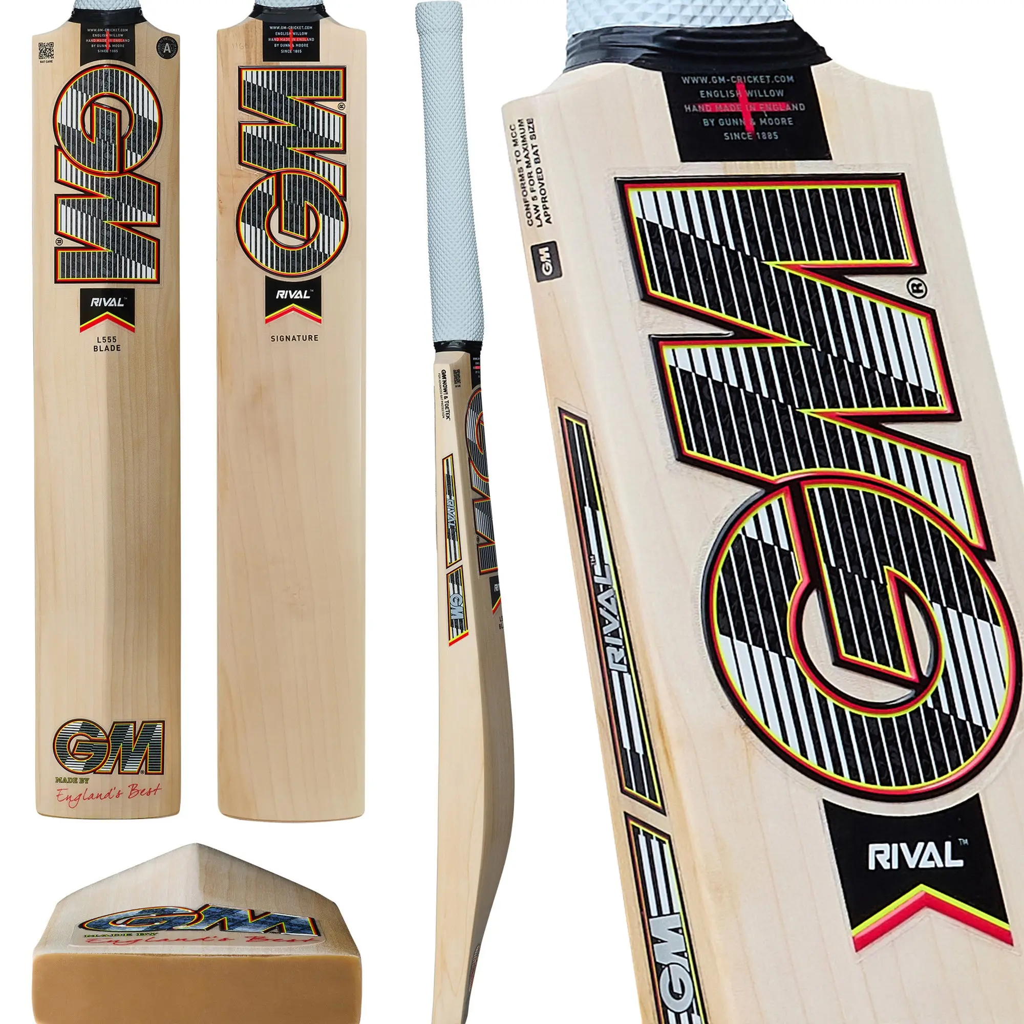 Gunn & Moore Rival Signature English Willow Cricket Bat - Image 9