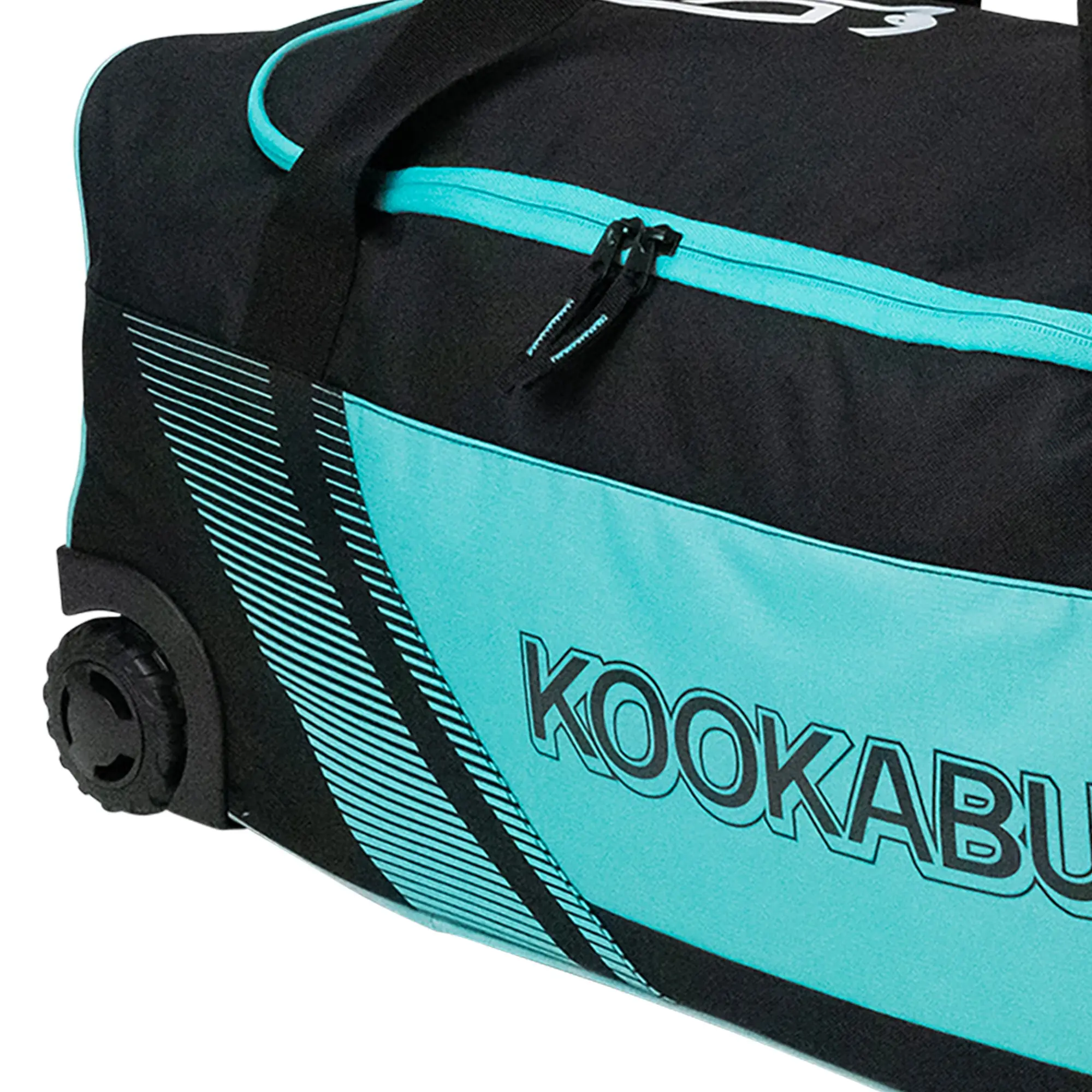 Kookaburra 9500 Wheelie Bag Black/Teal - Image 3