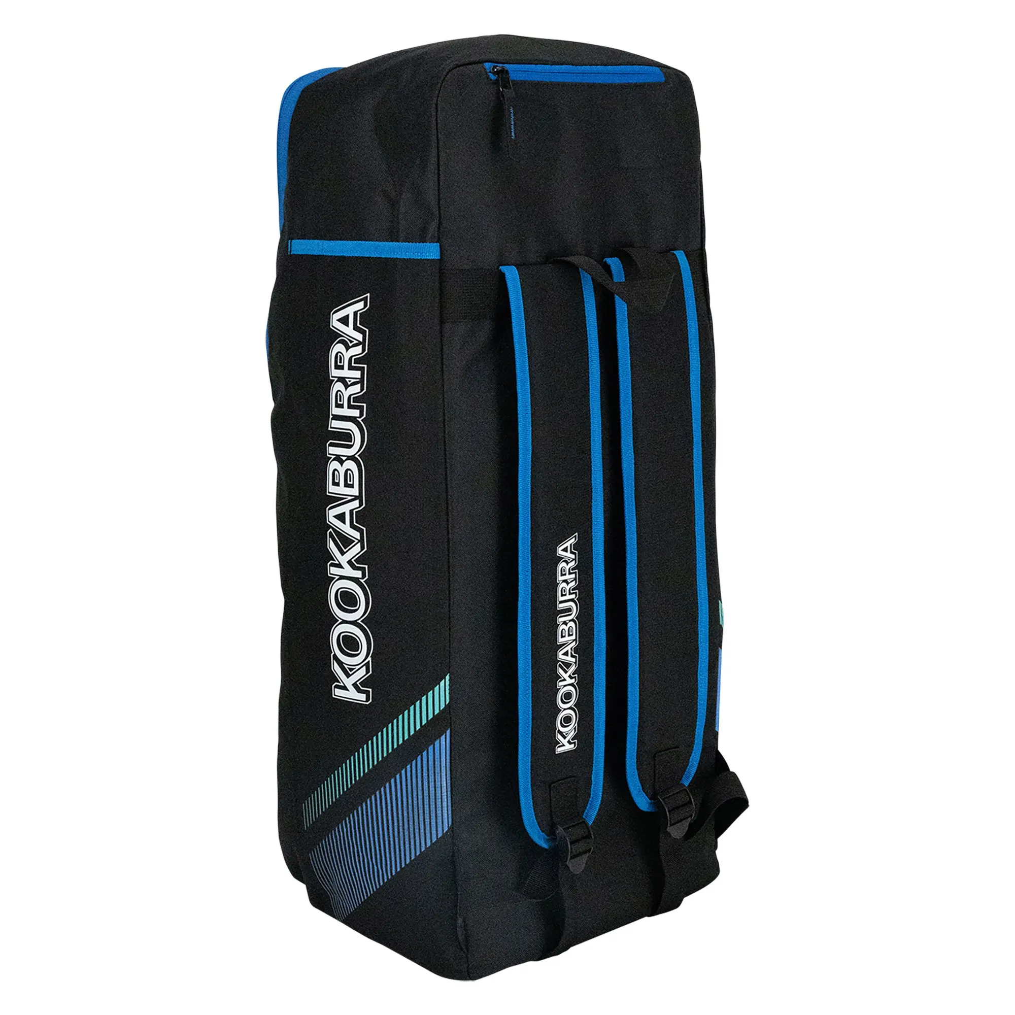 Kookaburra D6500 Duffle Bag BLACK & BLUE - Image 2