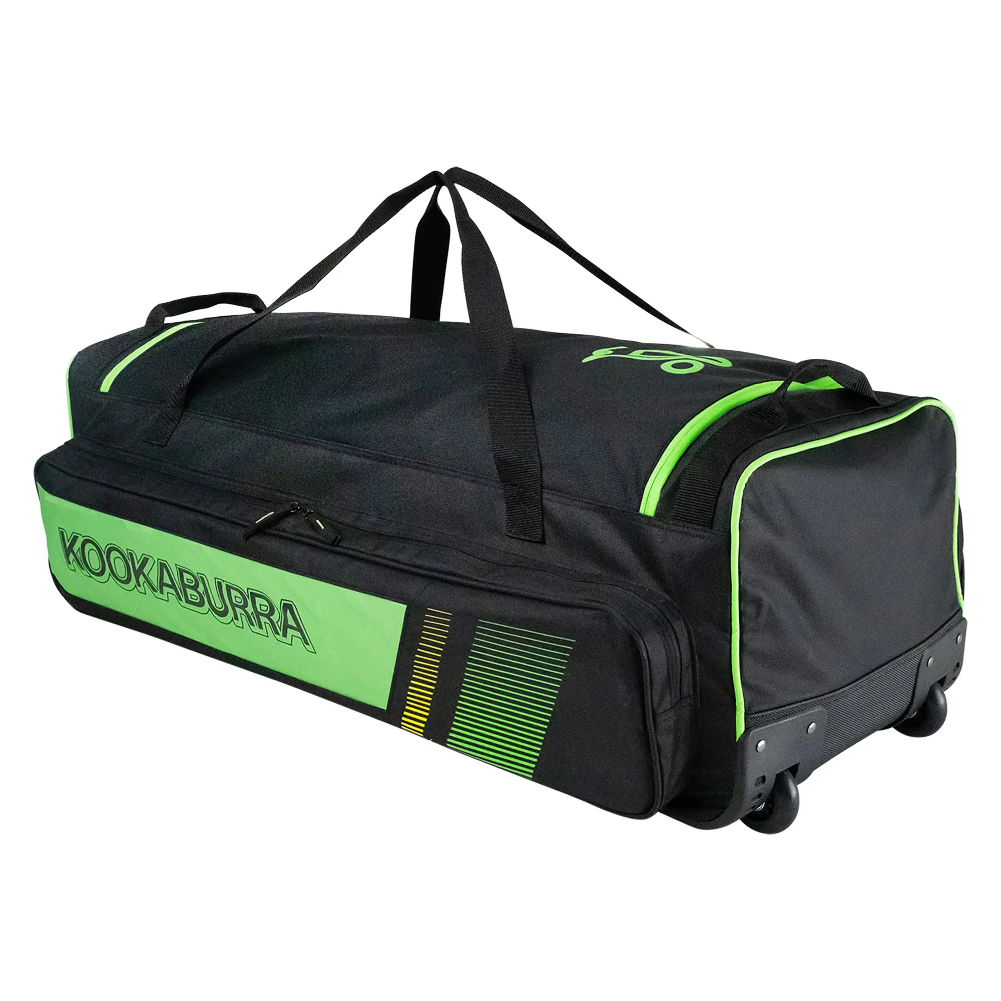 Kookaburra PRO 3500 Wheelie Bag Black/Neon Green - Image 2
