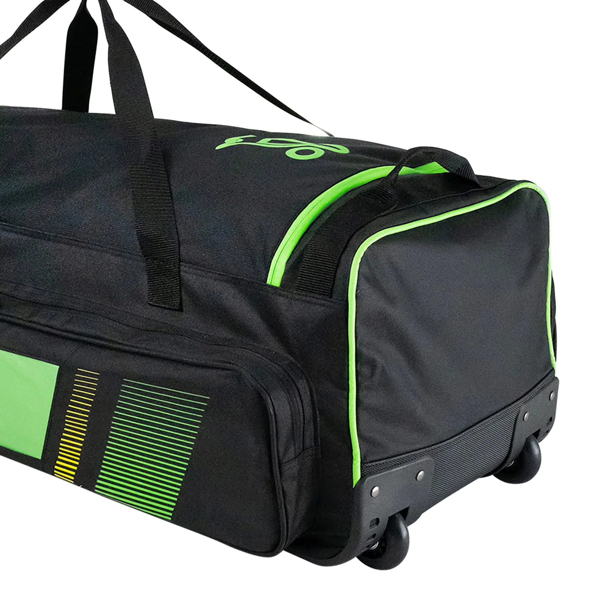 Kookaburra PRO 3500 Wheelie Bag Black/Neon Green - Image 4