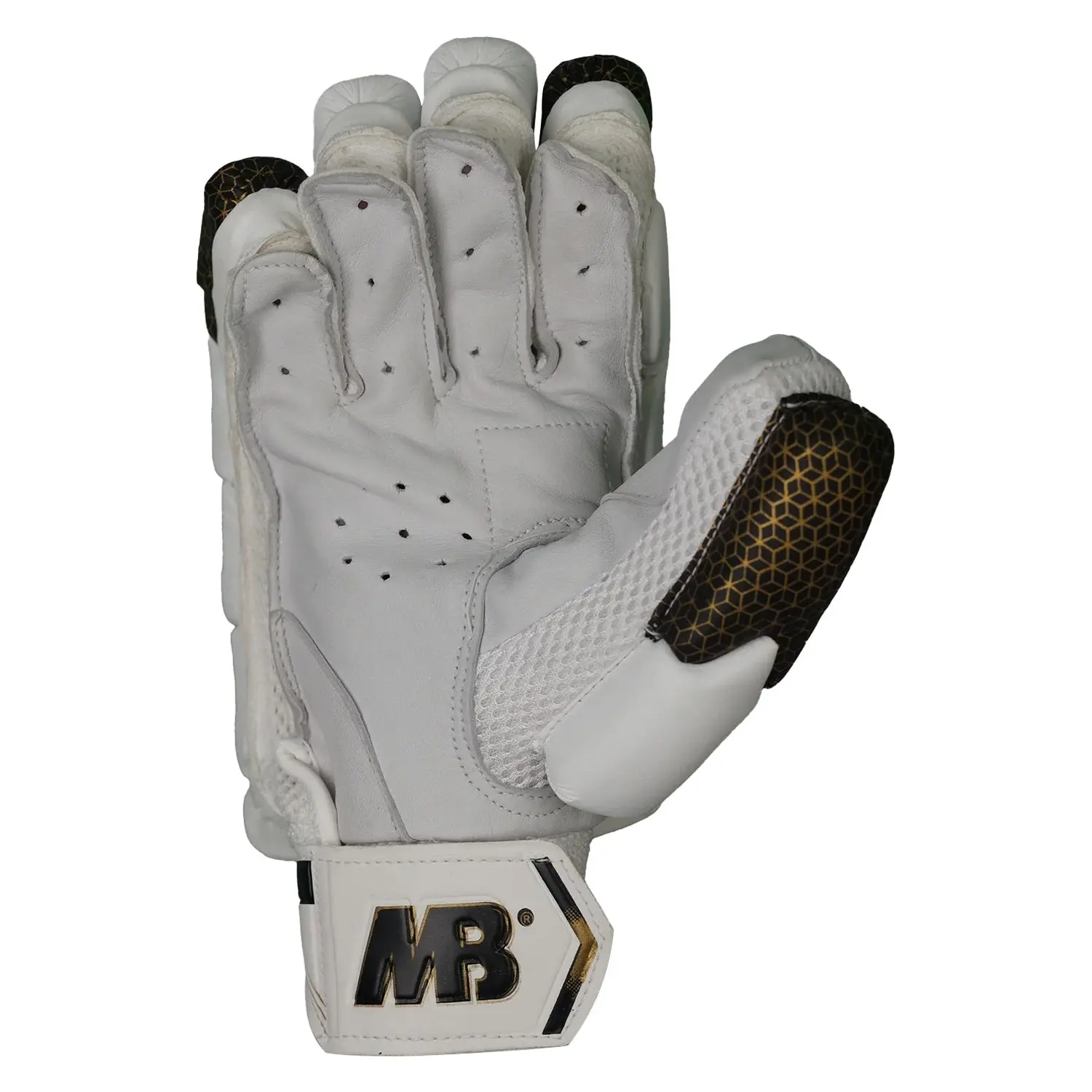 Mb Malik Gold Platinum Batting Gloves - Image 3
