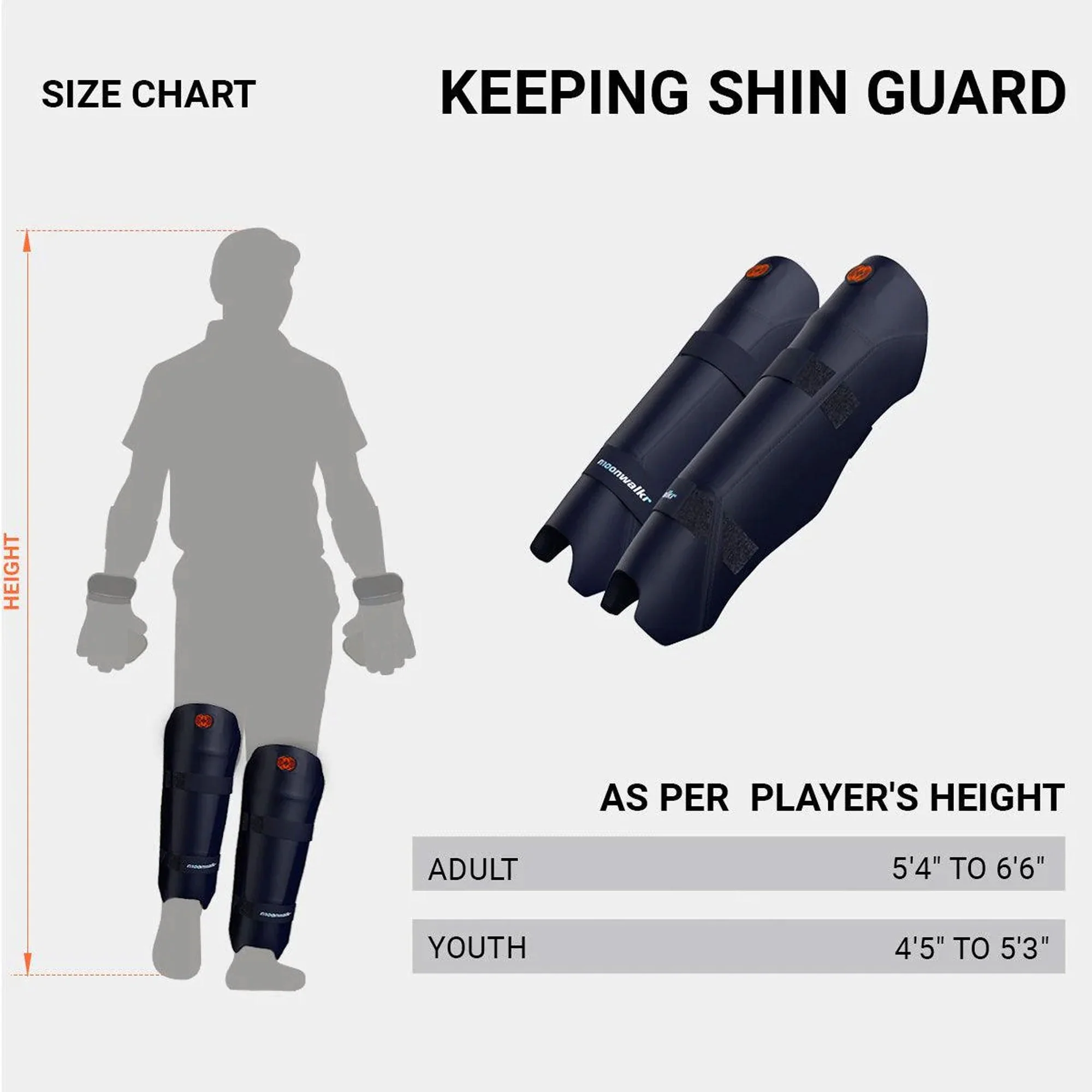 Moonwalkr Wicketkeeping Shin Guard - Image 12