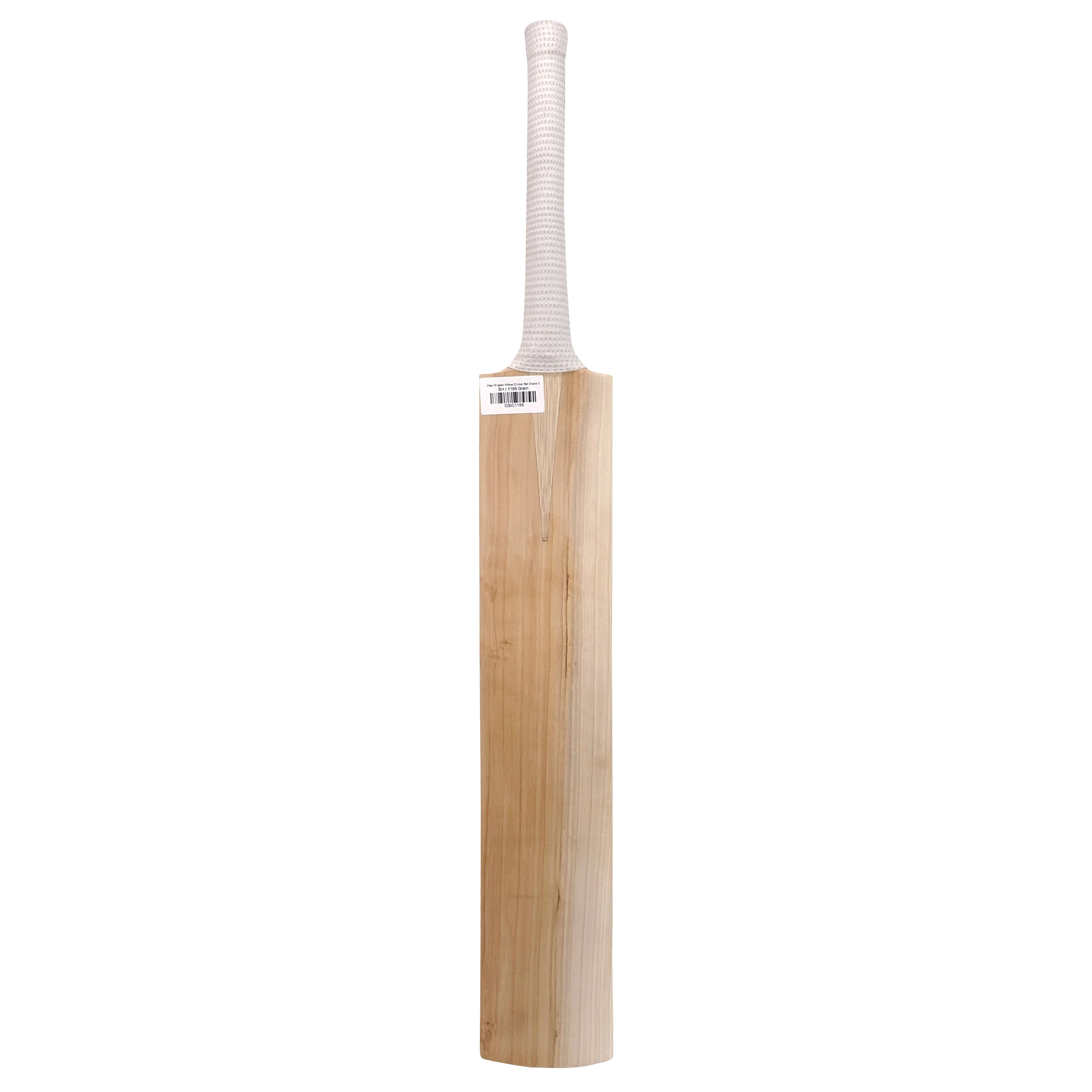 Plain English Willow Cricket Bat Grade 3 - Image 10