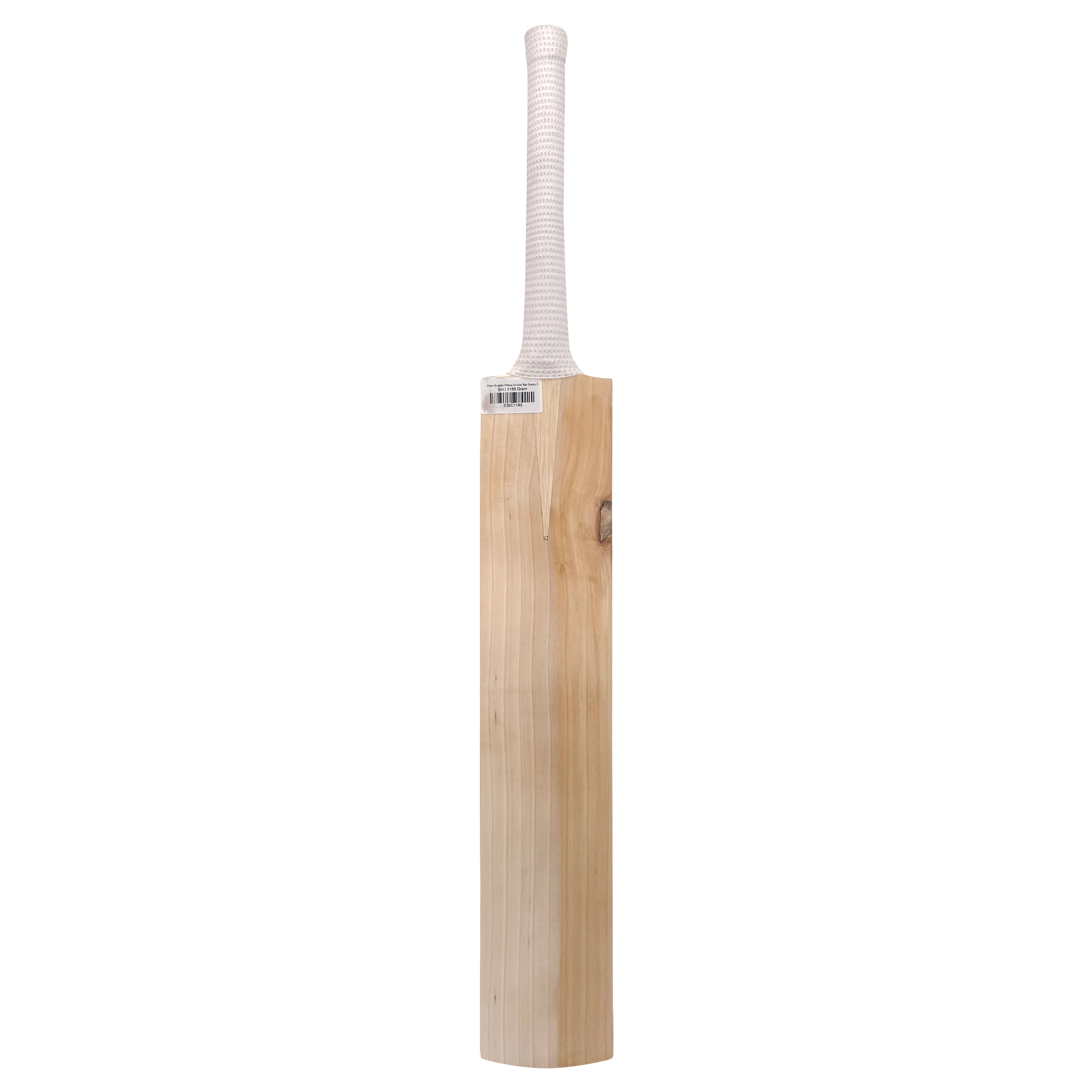 Plain English Willow Cricket Bat Grade 3 - Image 8