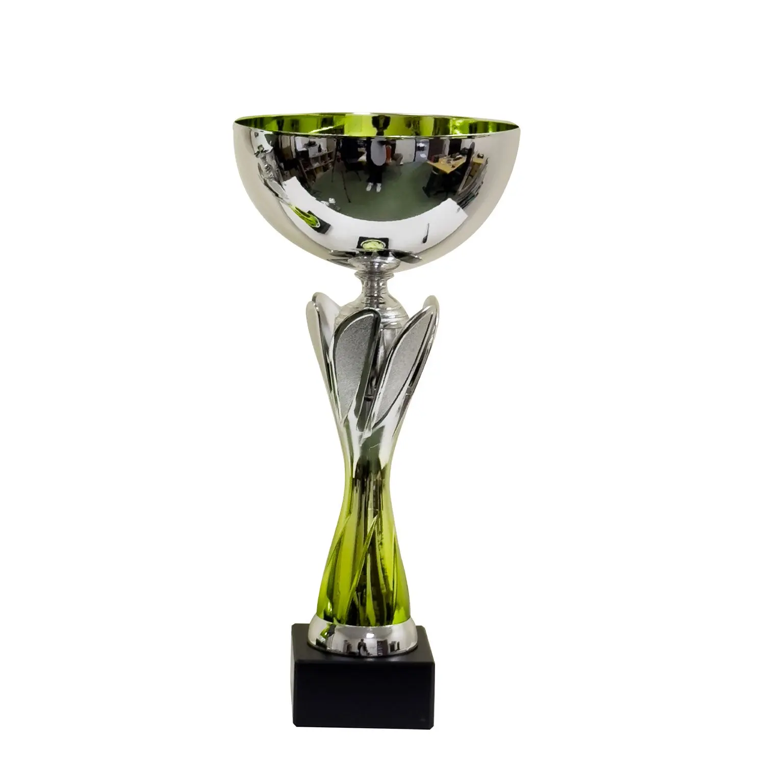 Rio Vista Silver & Green Metal Bowl Trophy Cup - Image 3