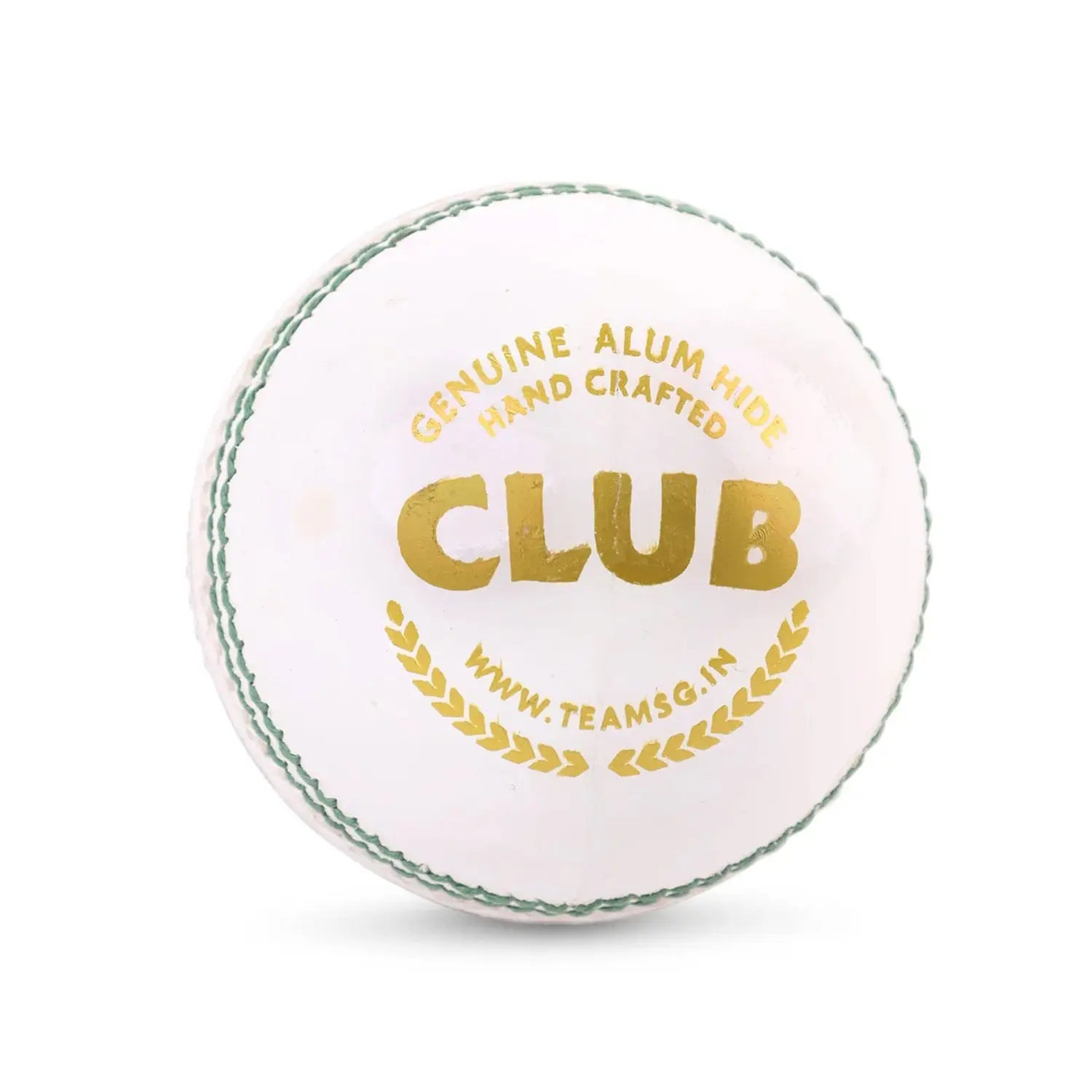 SG Club™ Cricket Leather Ball White - Image 2