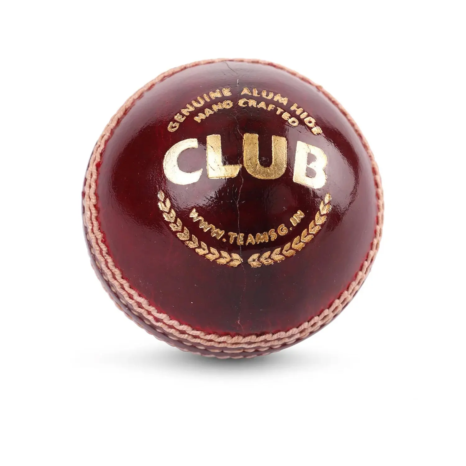 SG Club™ Cricket Leather Ball Red - Image 2