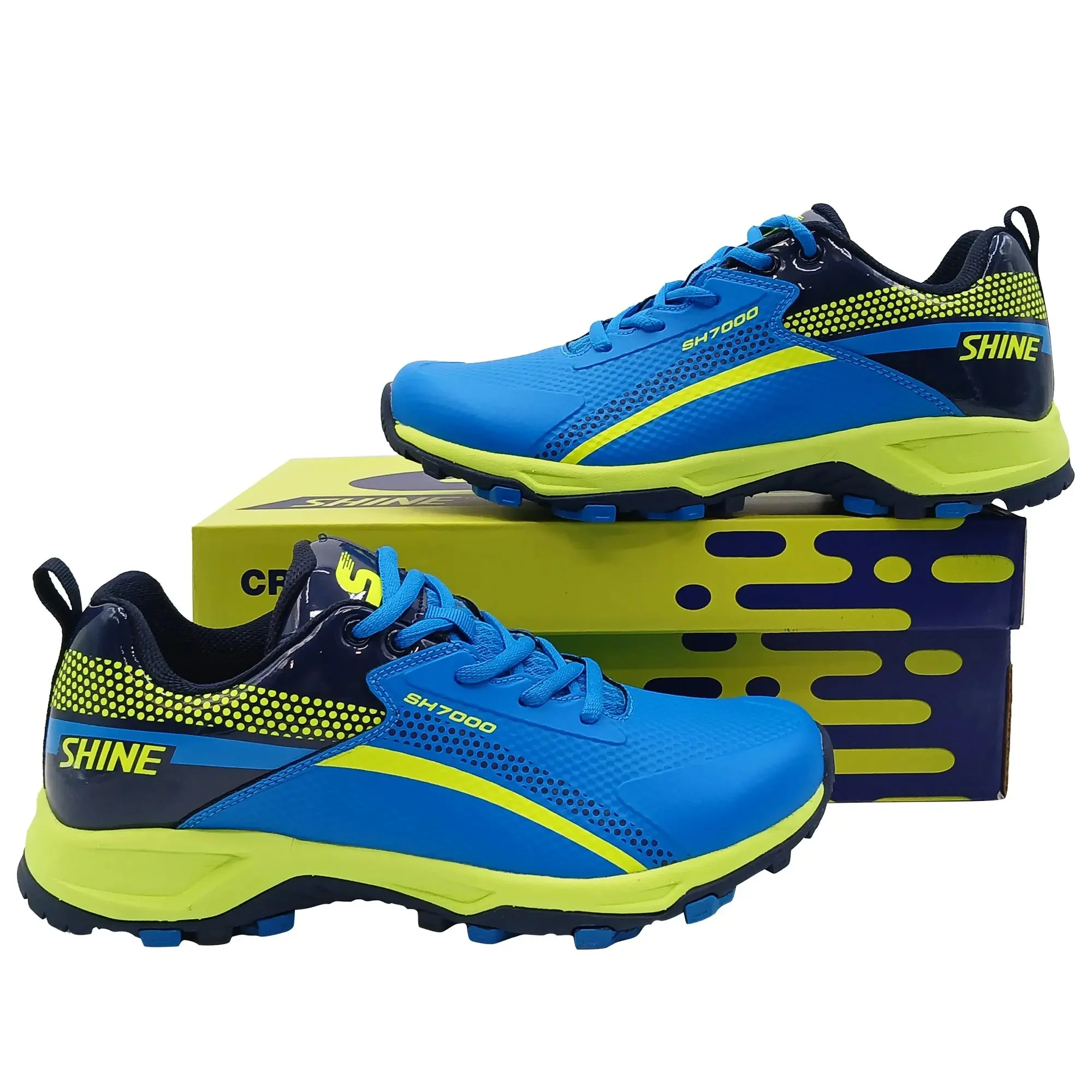 Shine 7000 New Edition Cricket Shoes Blue/Navy - Image 2