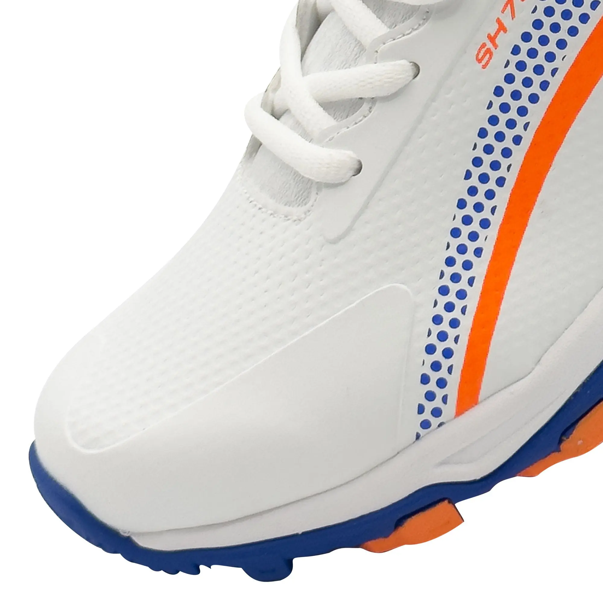 Shine New Edition 7000 Cricket Shoes (Orange & Blue) - Image 10