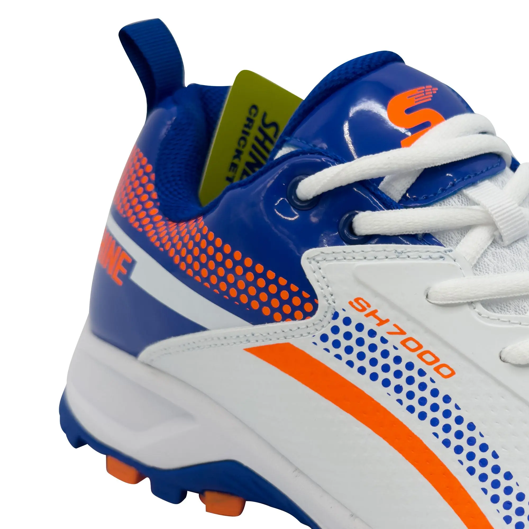 Shine New Edition 7000 Cricket Shoes (Orange & Blue) - Image 13