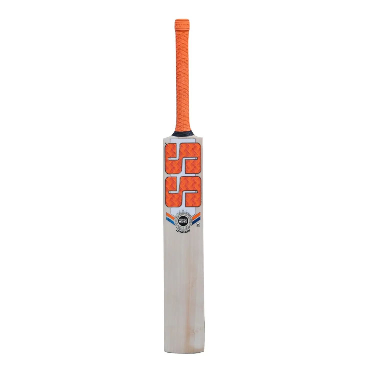 SS Orange English Willow Cricket Bat - SH - Image 4