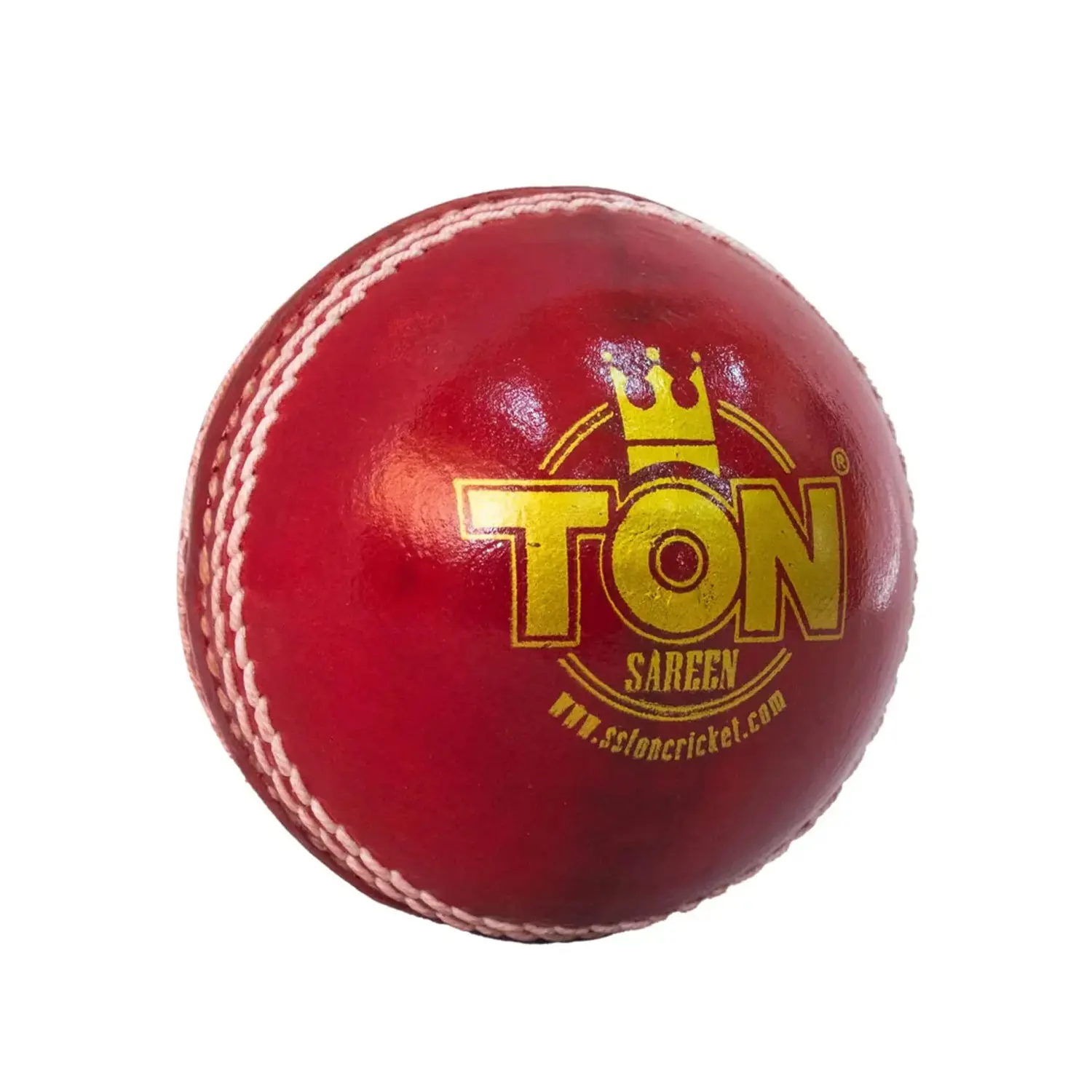 SS TON Super Cricket Leather Ball red - Image 3